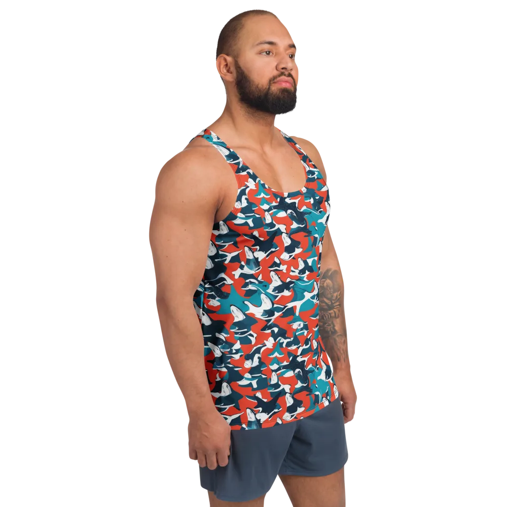 Riptide Arcade on Men's Tank Top — Right Front