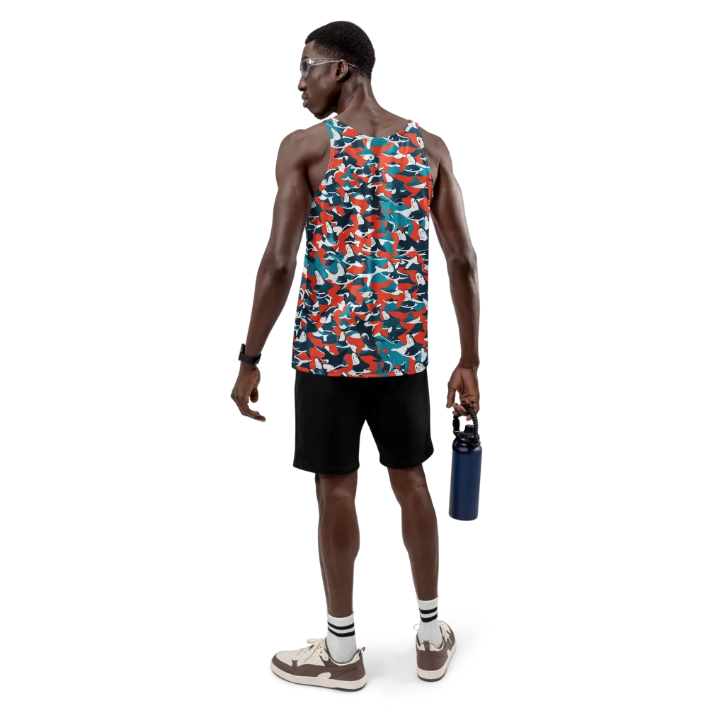 Riptide Arcade on Men's Tank Top — Back