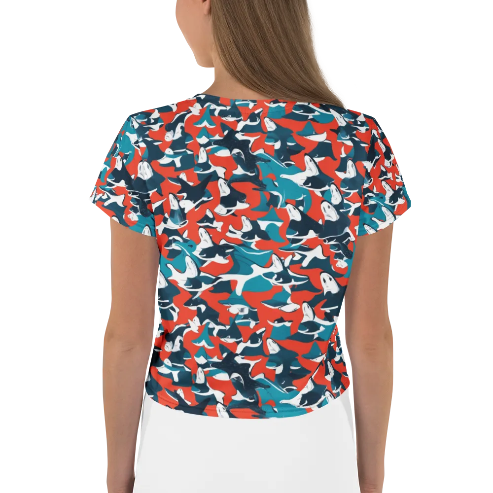 Riptide Arcade on Crop Tee — Back