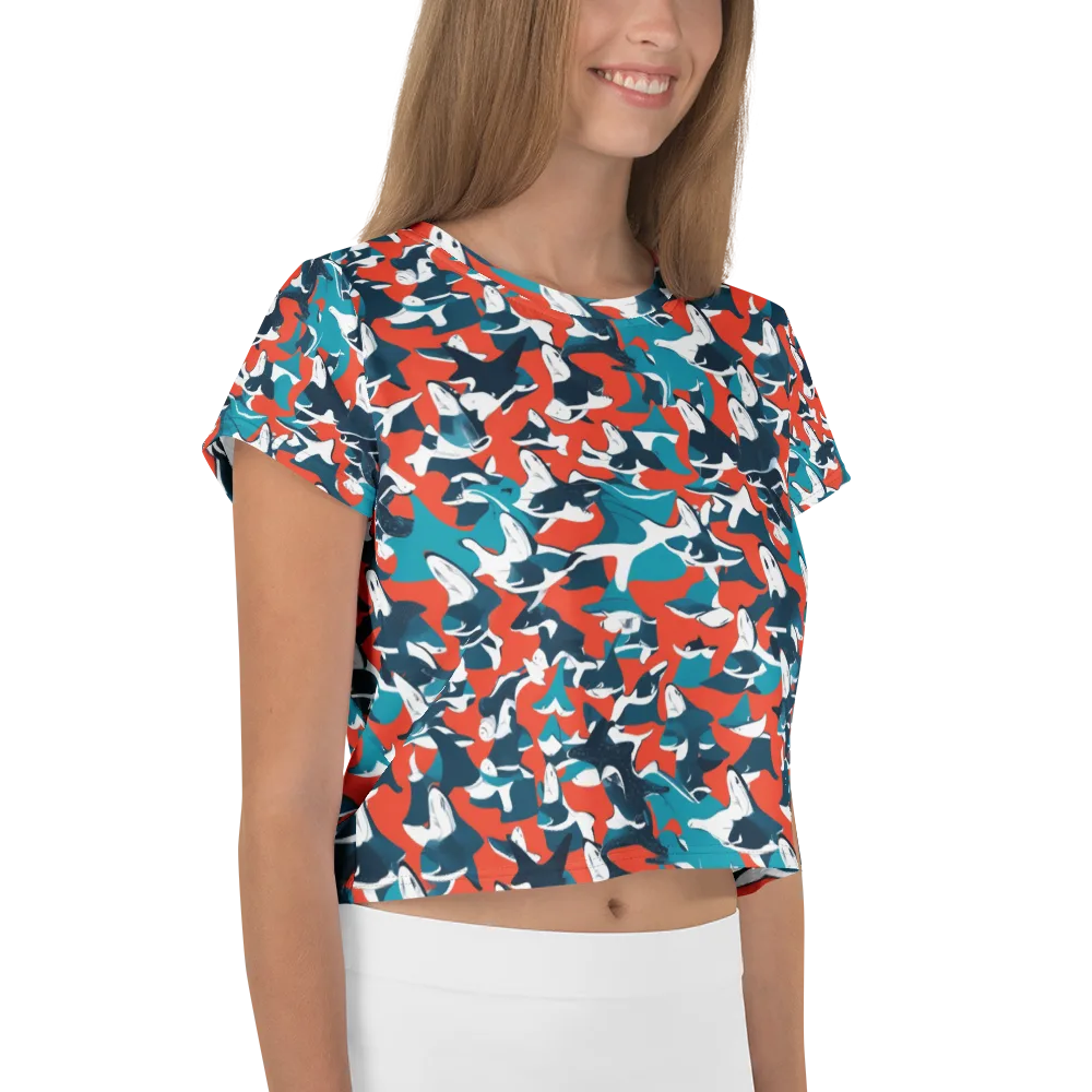 Riptide Arcade on Crop Tee — Right
