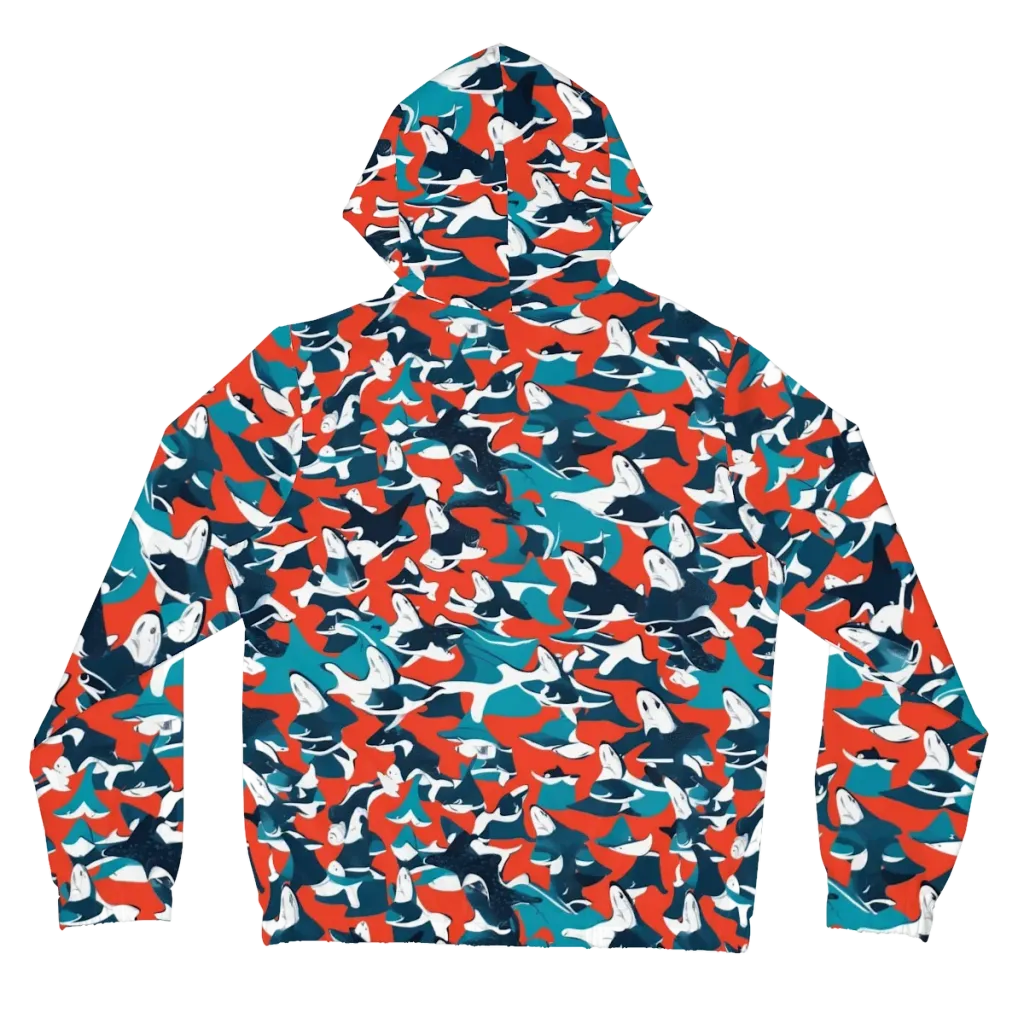 Riptide Arcade on Women's Full-Zip Hoodie — Back