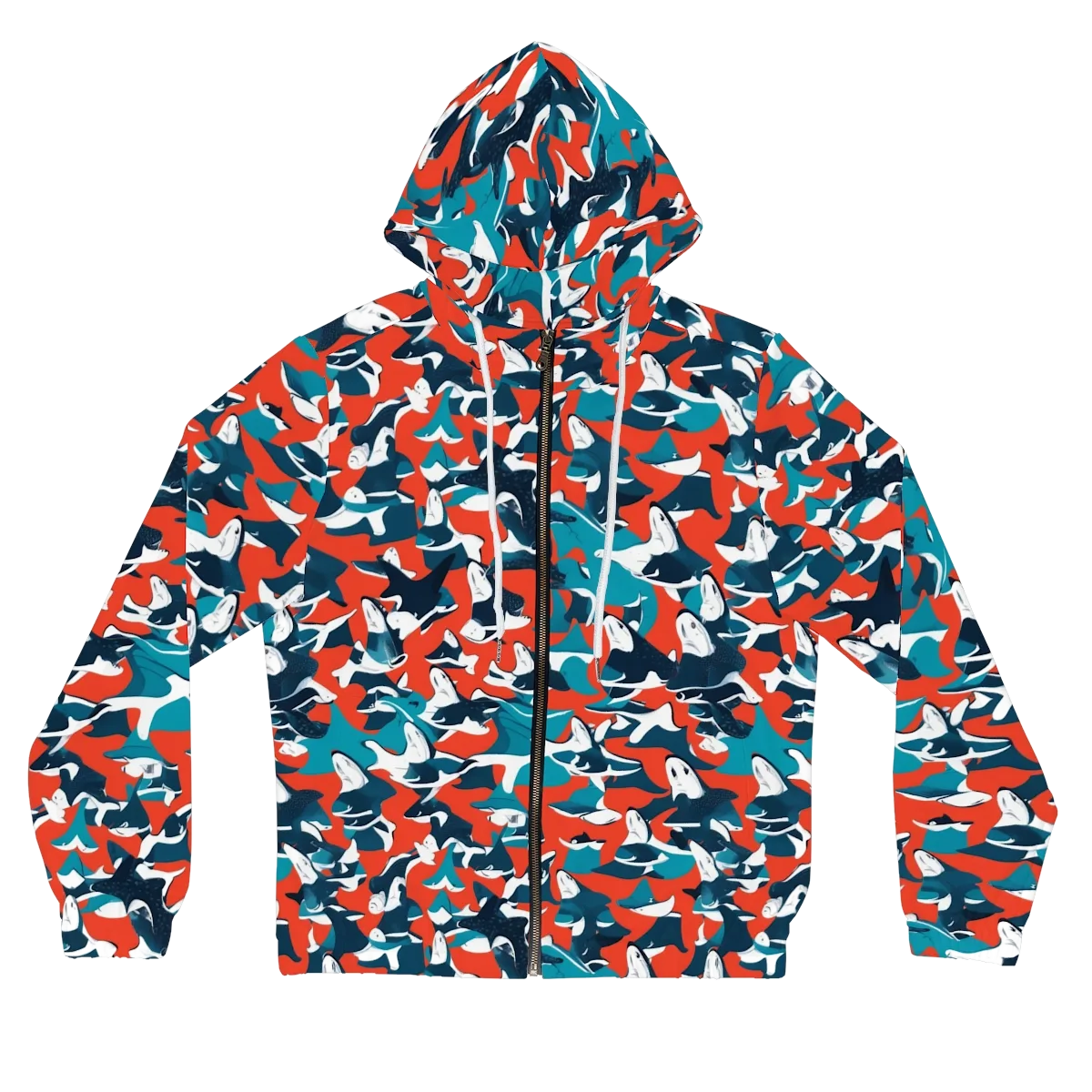 Riptide Arcade on Women's Full-Zip Hoodie — Front