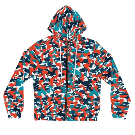 Riptide Arcade on a Women's Full-Zip Hoodie