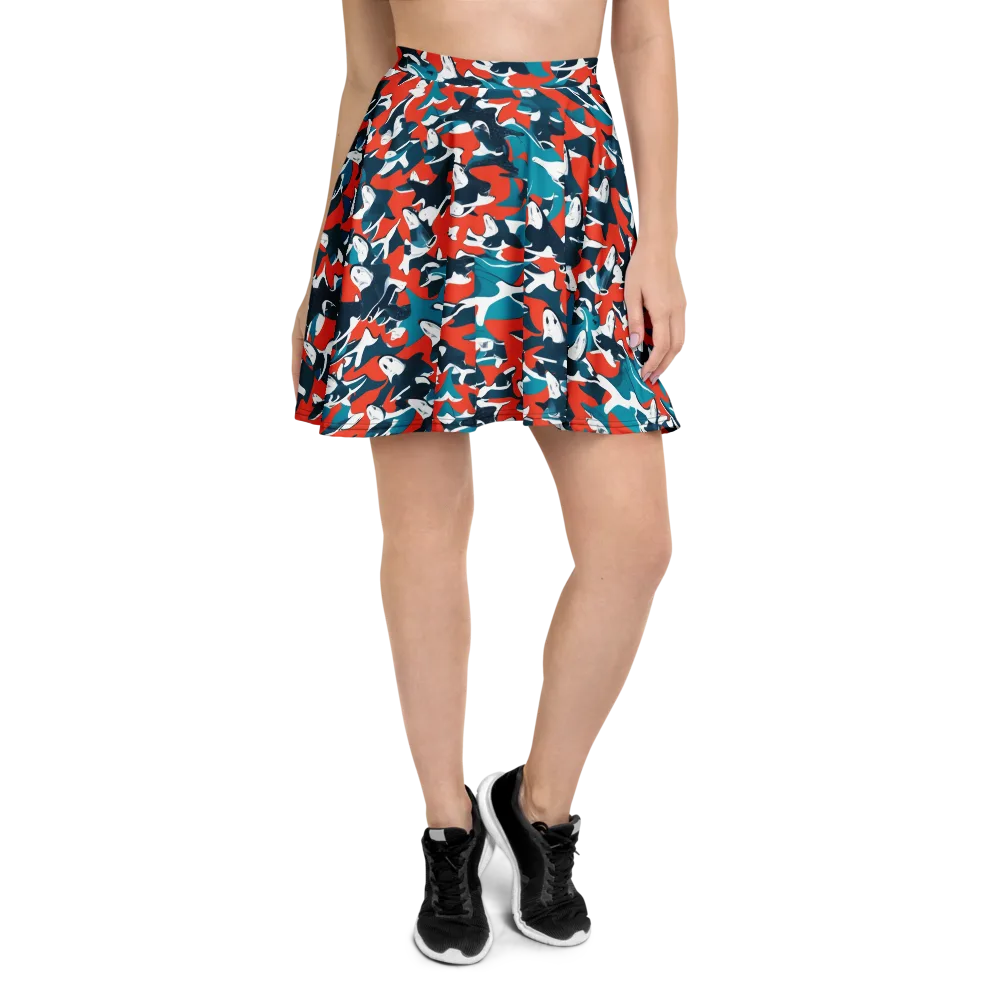 Riptide Arcade on Skater Skirt — Front