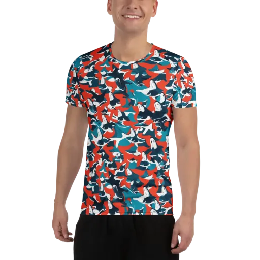 Riptide Arcade on a Men's Athletic T-Shirt