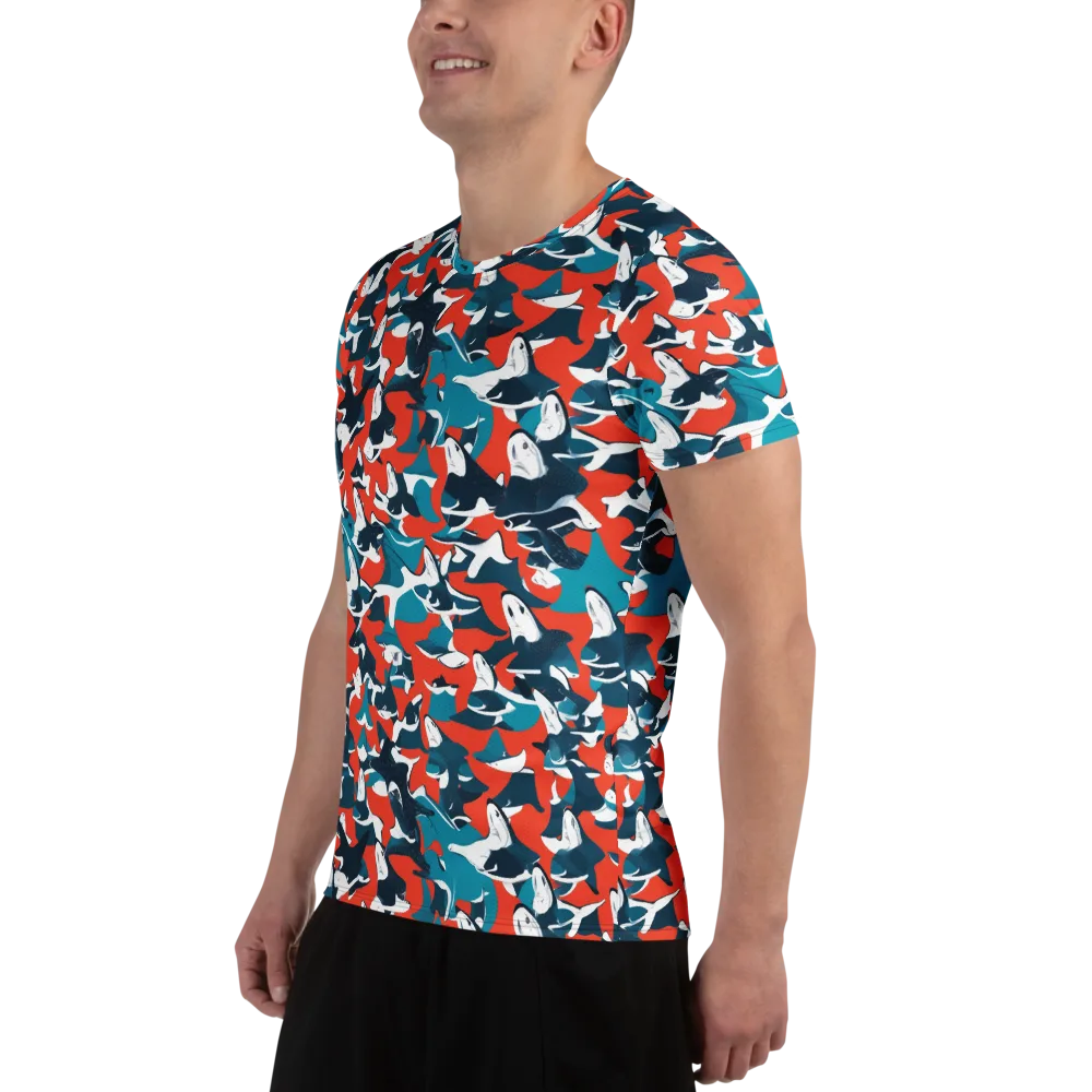 Riptide Arcade on Men's Athletic T-Shirt — Left