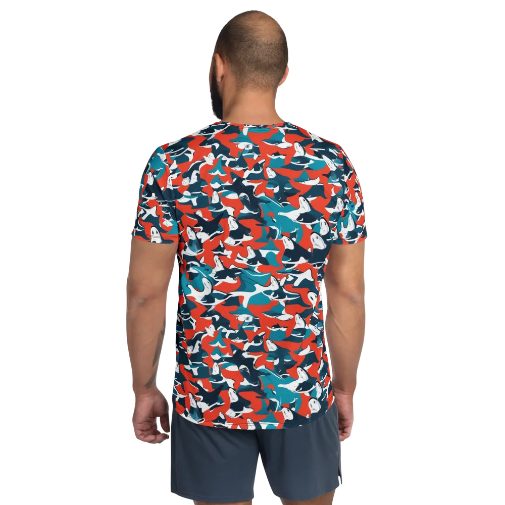 Riptide Arcade on Men's Athletic T-Shirt — Back