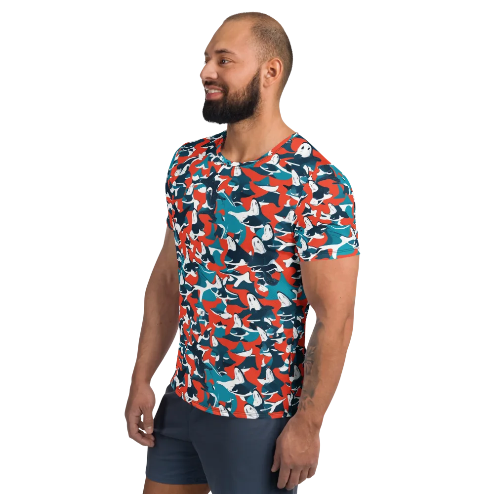 Riptide Arcade on Men's Athletic T-Shirt — Left