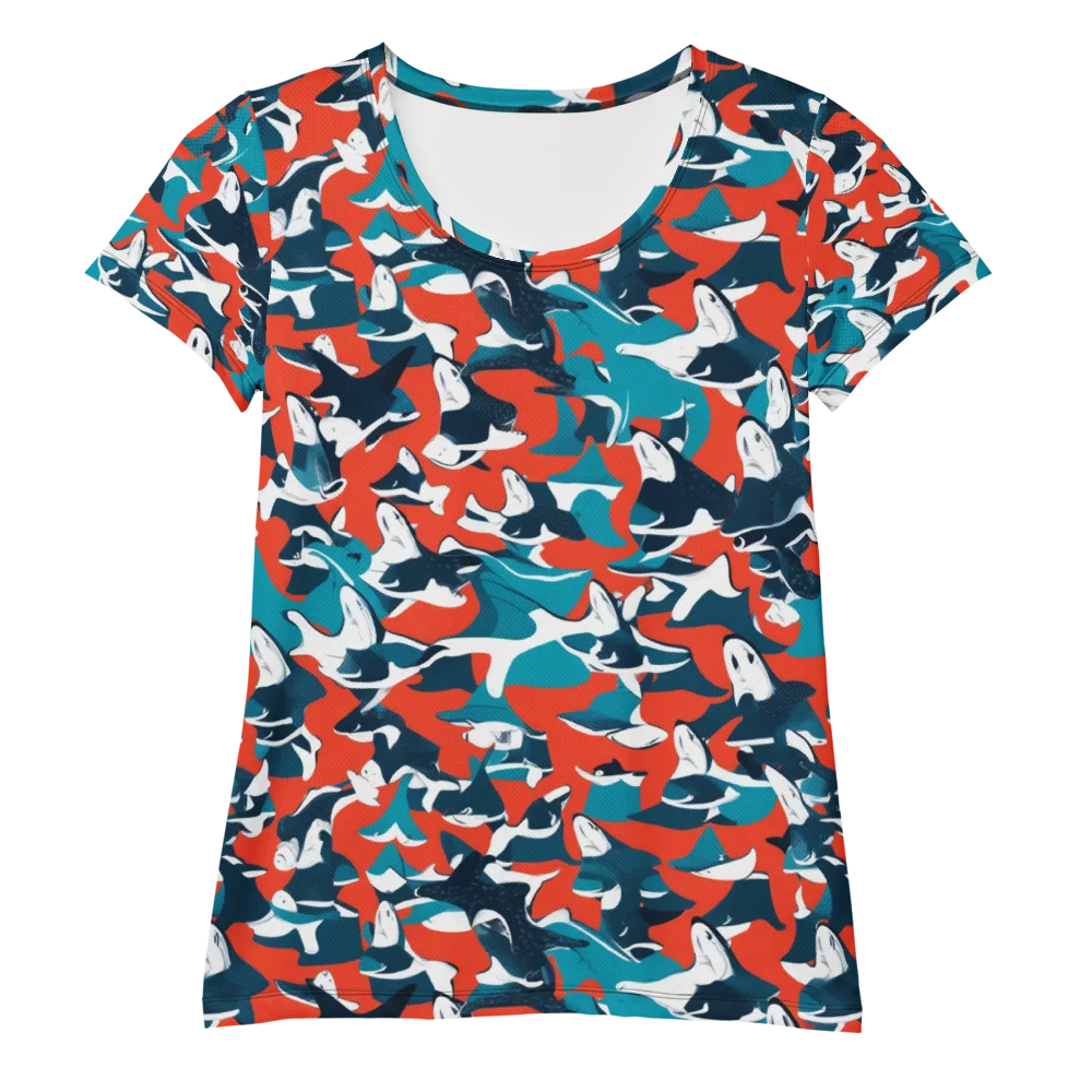 Riptide Arcade on Women's Athletic T-Shirt — Front
