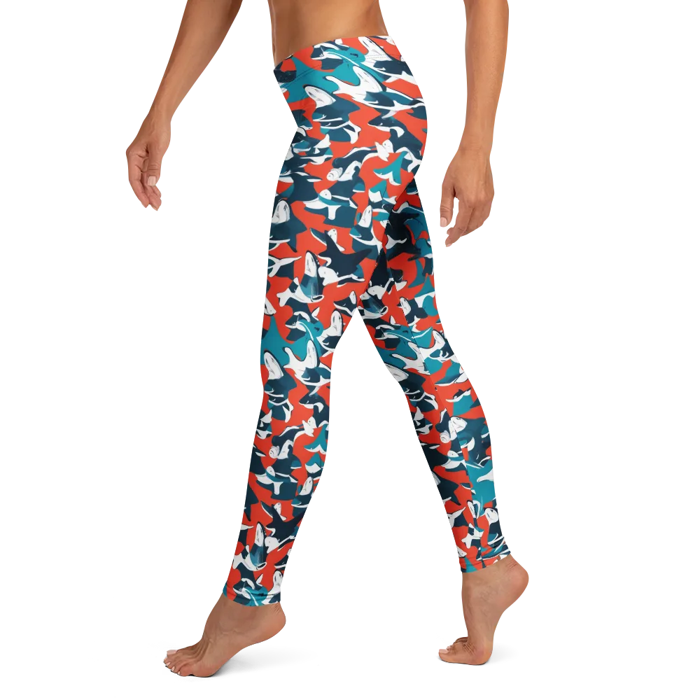 Riptide Arcade on Leggings — Left