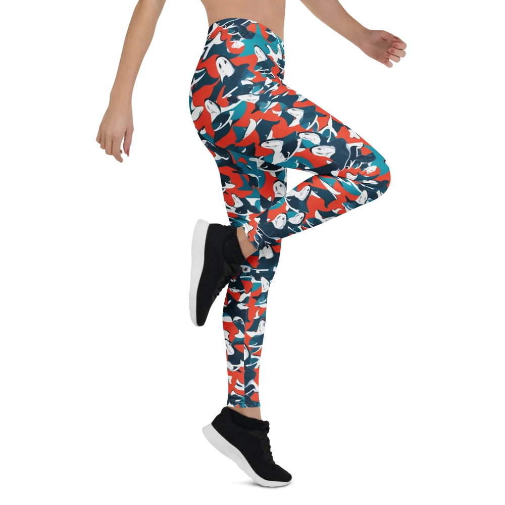 Riptide Arcade on Leggings — Right