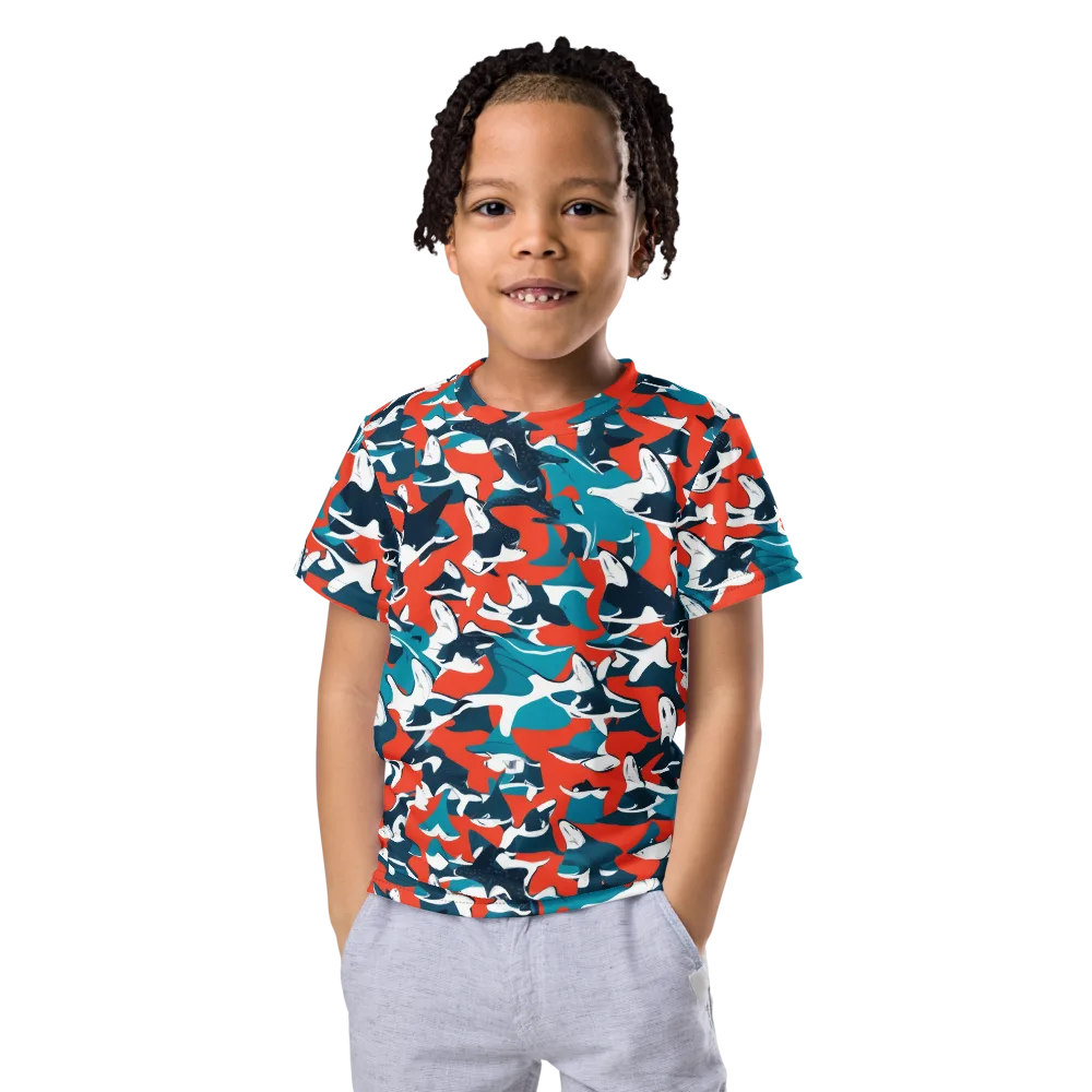 Riptide Arcade on Kids Crew Neck T-Shirt — Front