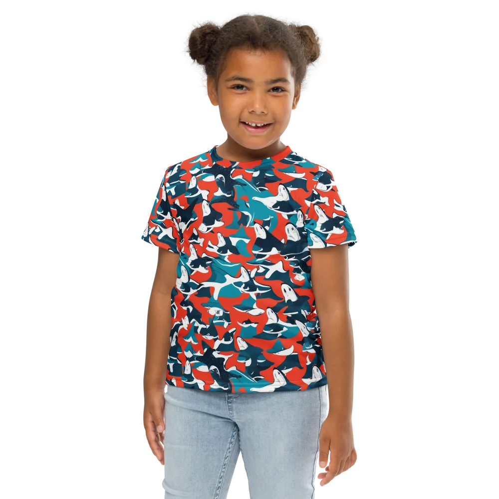 Riptide Arcade on Kids Crew Neck T-Shirt — Front