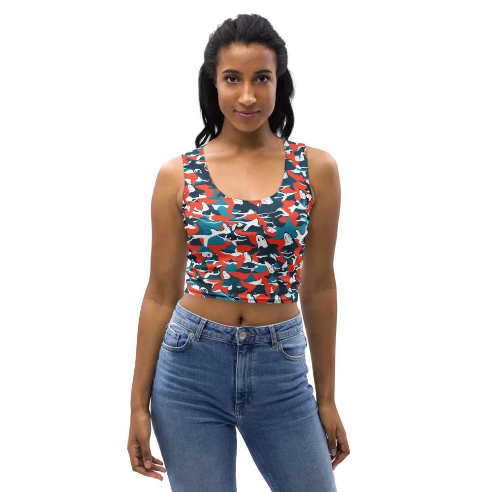 Riptide Arcade on Crop Top — Front