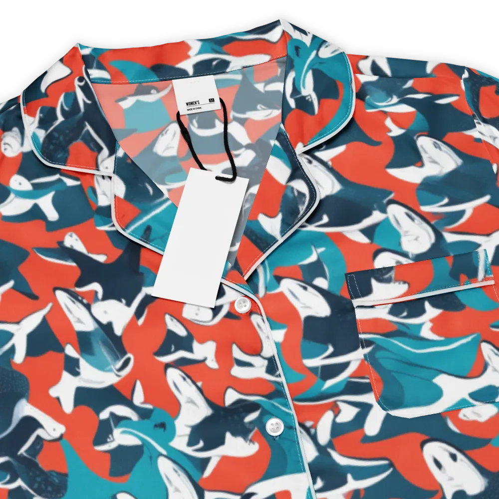 Riptide Arcade on Women's Short Sleeve Pajama Top — Product details