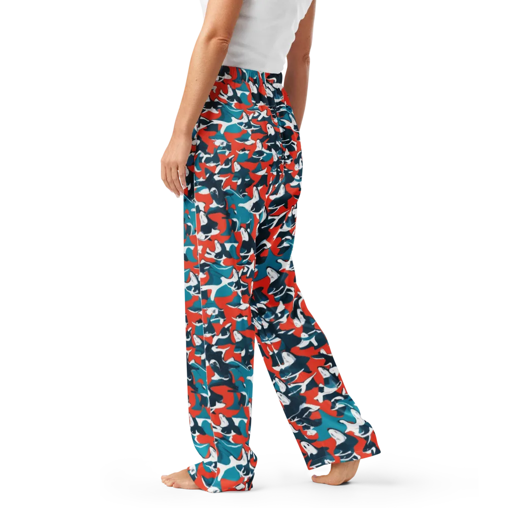 Riptide Arcade on Women's Pajama Pants — Left
