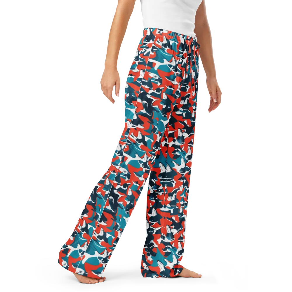 Riptide Arcade on Women's Pajama Pants — Right Front