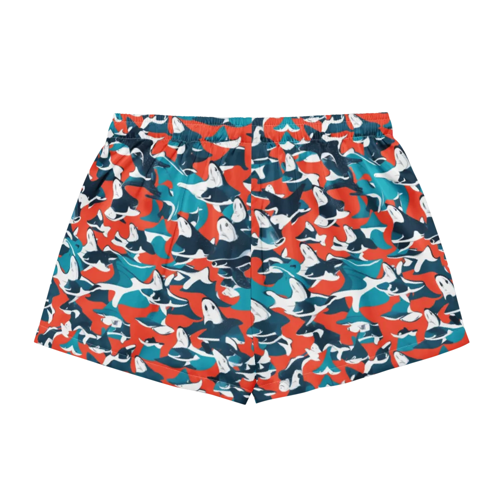 Riptide Arcade on Women's Pajama Shorts — Back