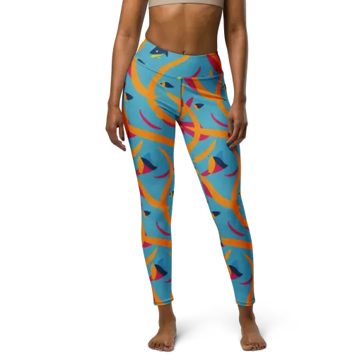 Sunlit Shoal on a Yoga Leggings
