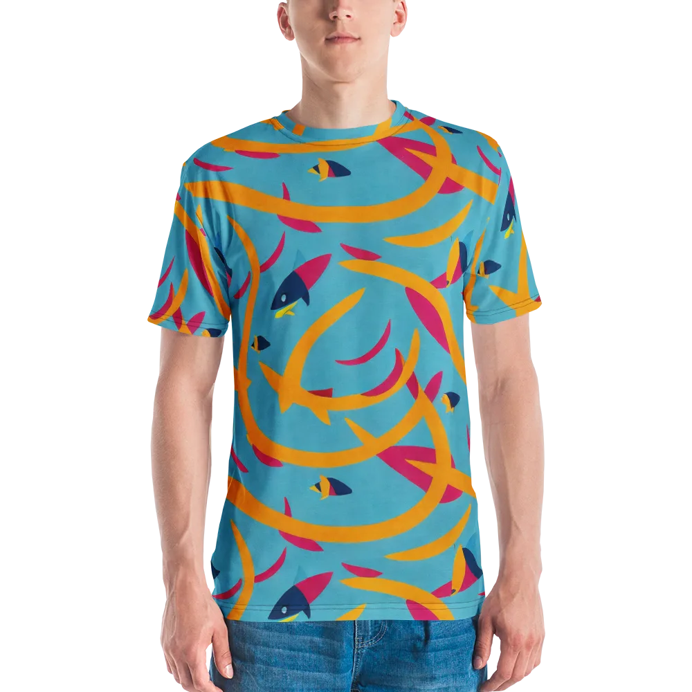 Sunlit Shoal on Men's Crew Neck T-Shirt — Front