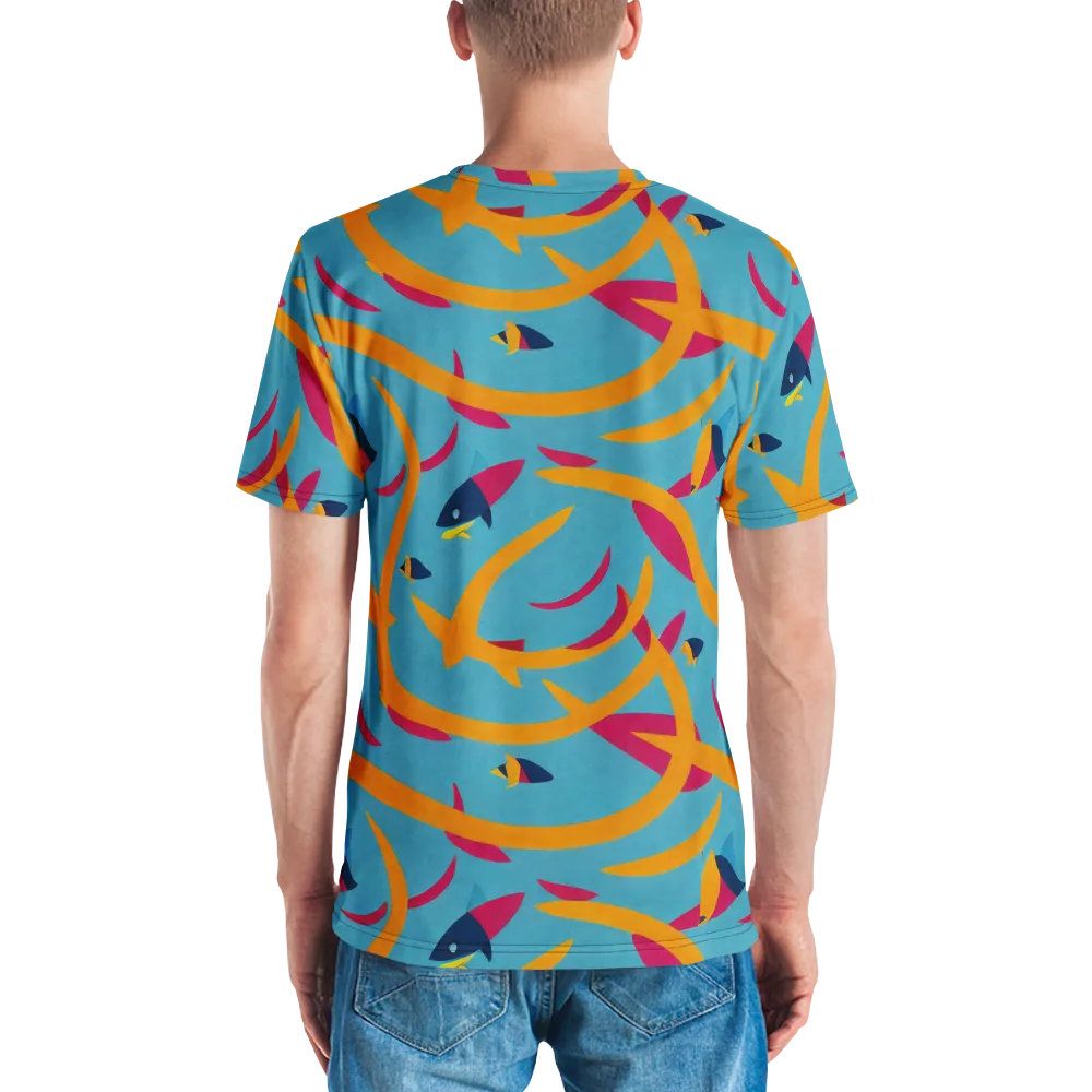 Sunlit Shoal on Men's Crew Neck T-Shirt — Back