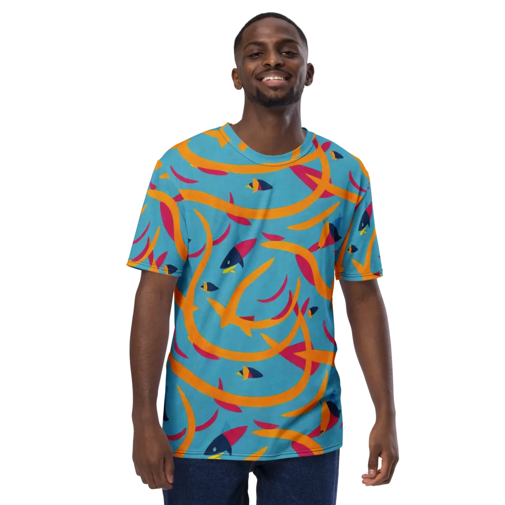 Sunlit Shoal on Men's Crew Neck T-Shirt — Front