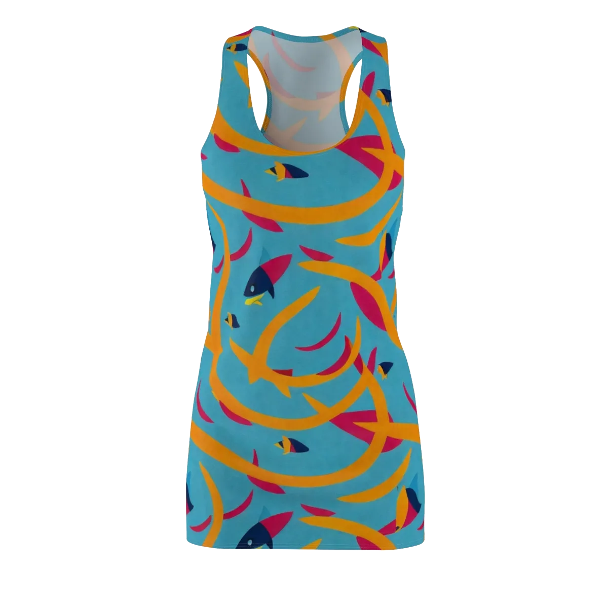 Sunlit Shoal on Racerback Dress — Front