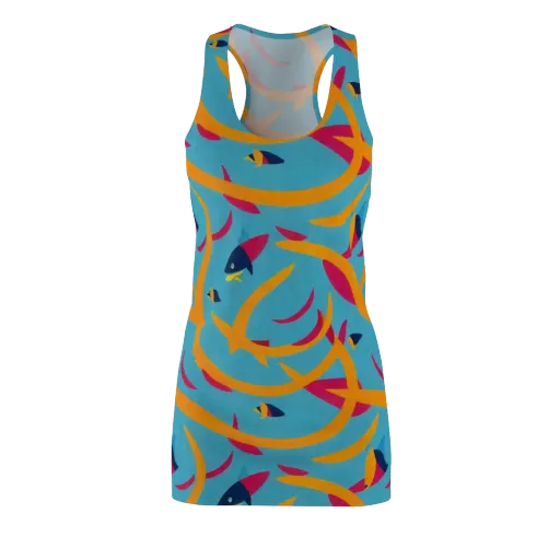 Sunlit Shoal on a Racerback Dress