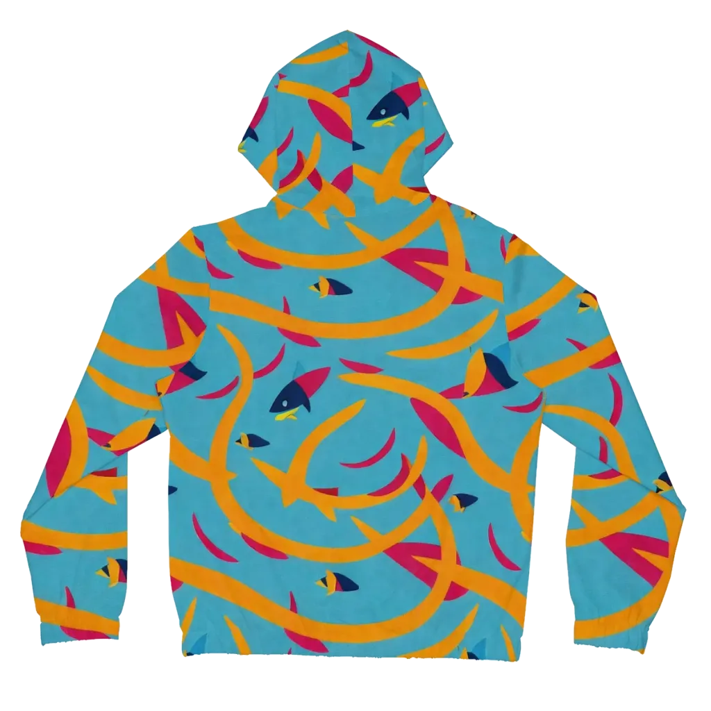 Sunlit Shoal on Women's Full-Zip Hoodie — Back