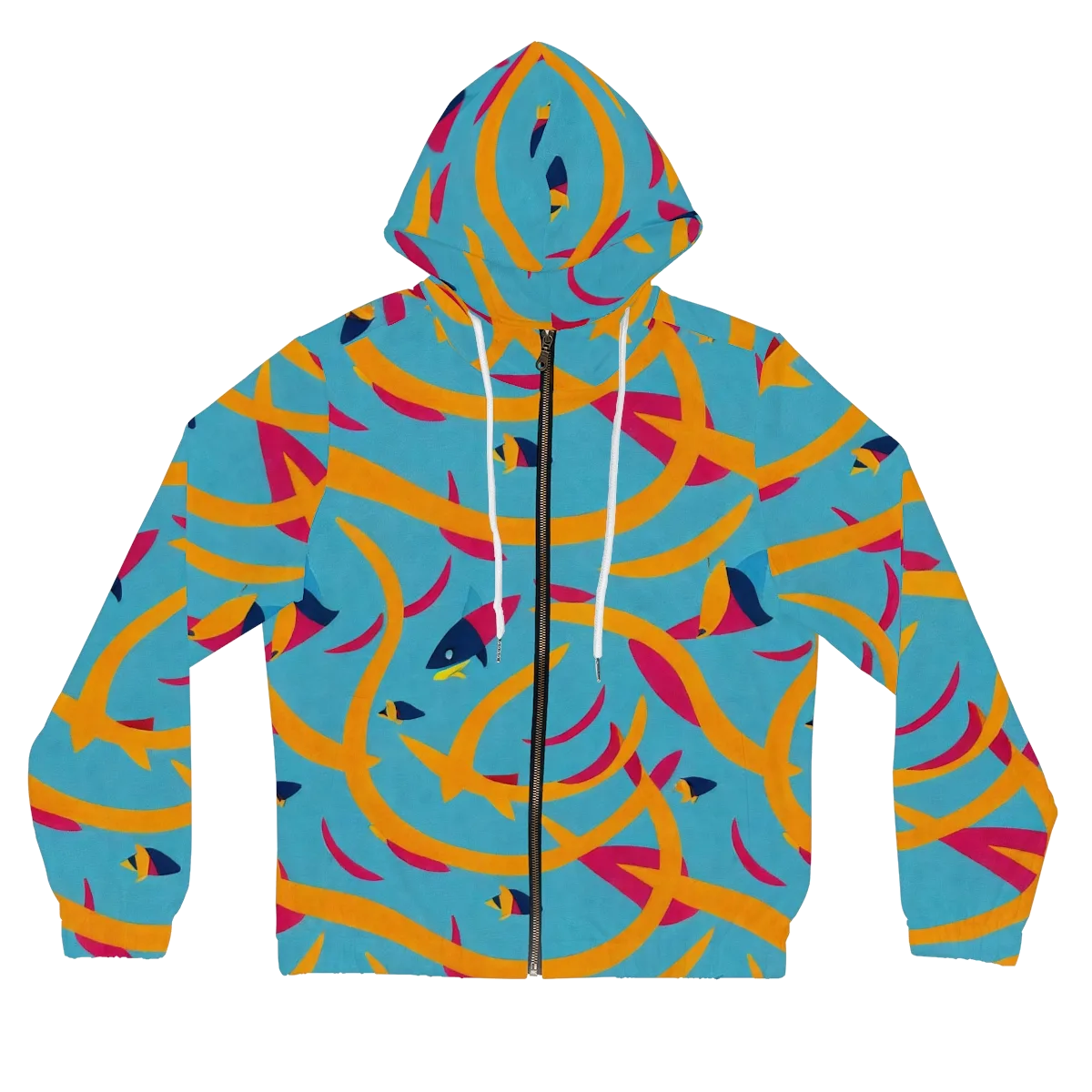 Sunlit Shoal on Women's Full-Zip Hoodie — Front