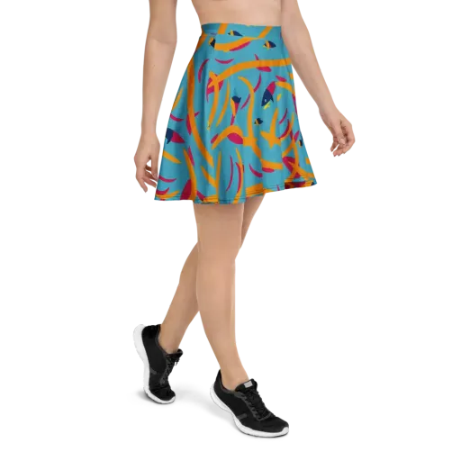 Sunlit Shoal on a Skater Skirt