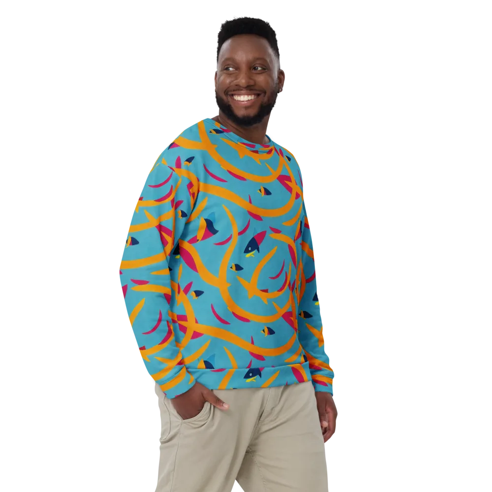Sunlit Shoal on Sweatshirt — Front