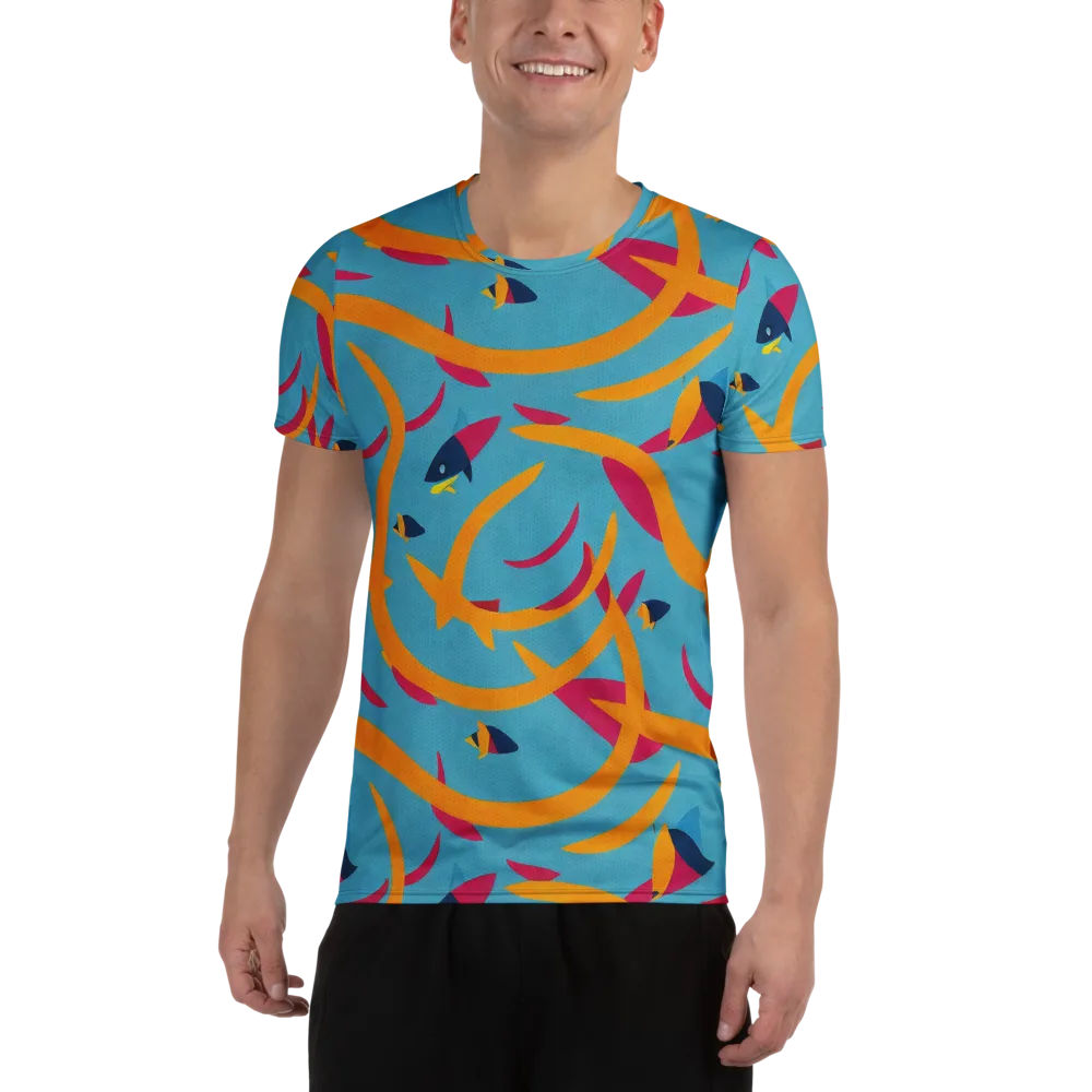 Sunlit Shoal on Men's Athletic T-Shirt — Front