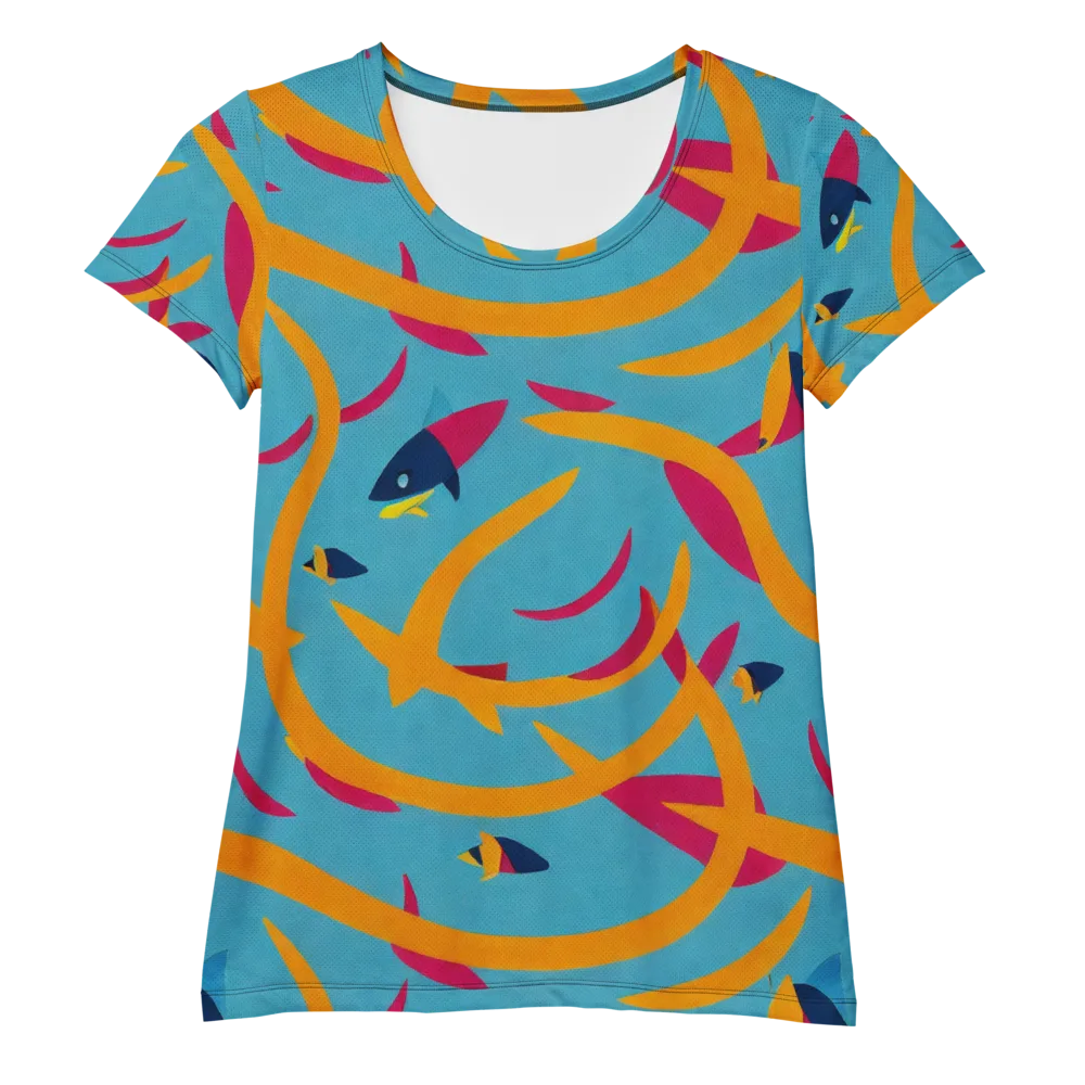 Sunlit Shoal on Women's Athletic T-Shirt — Front