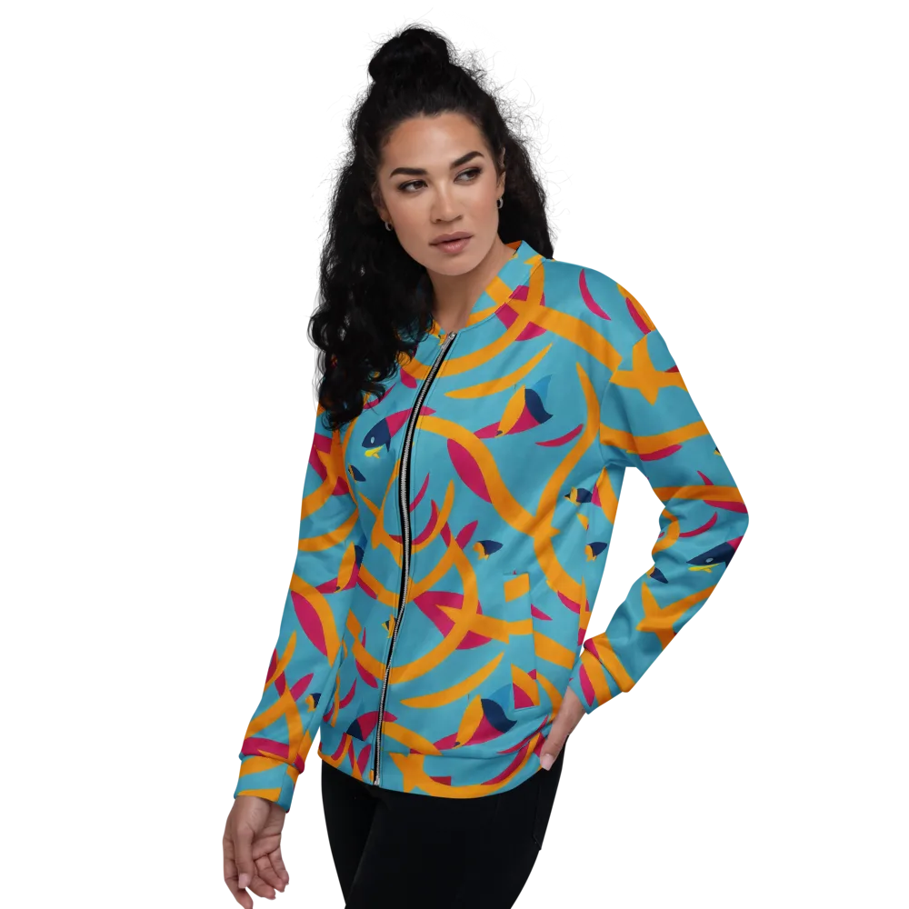 Sunlit Shoal on Bomber Jacket — Left