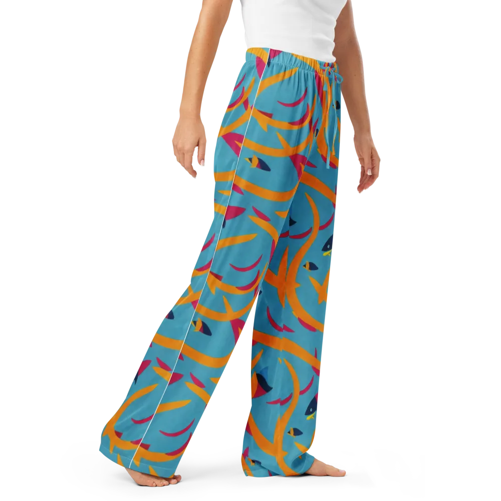 Sunlit Shoal on Women's Pajama Pants — Right Front