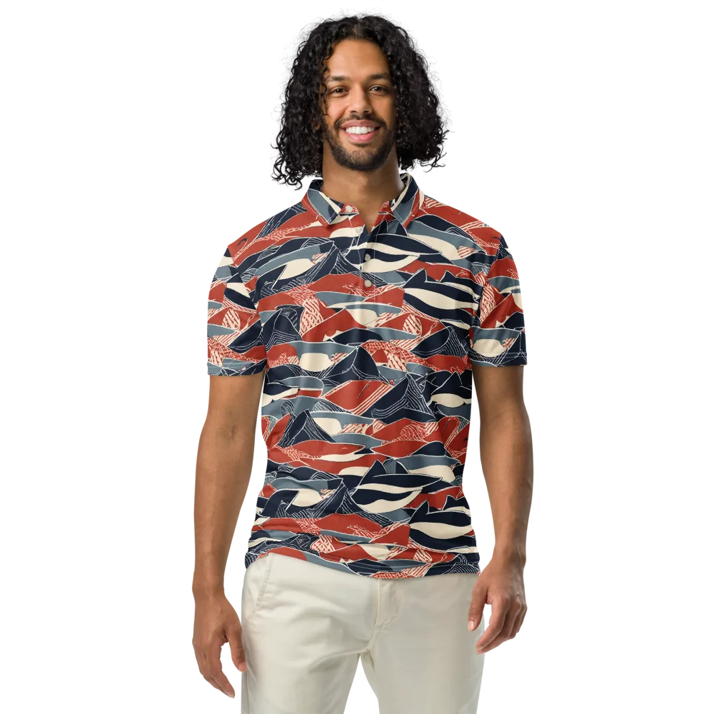 Redfin Rhapsody on Men's Slim Fit Polo Shirt — Front