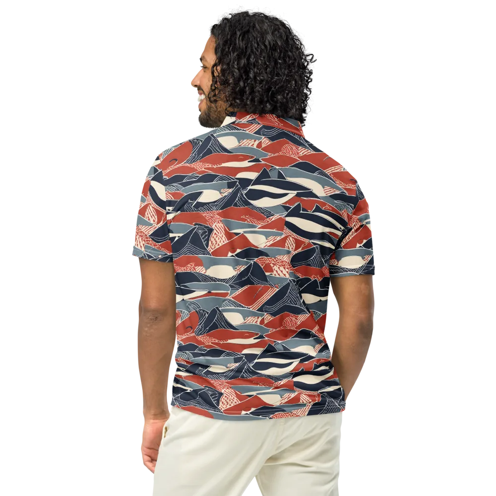 Redfin Rhapsody on Men's Slim Fit Polo Shirt — Back