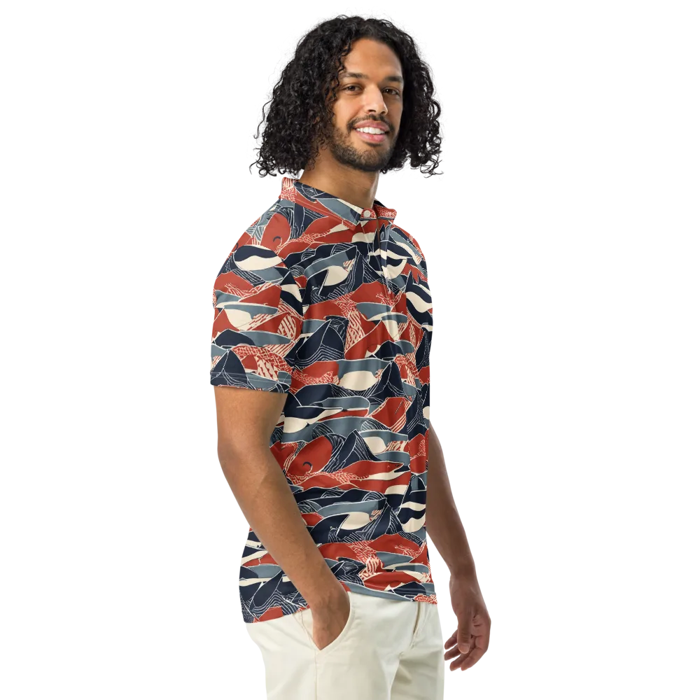 Redfin Rhapsody on Men's Slim Fit Polo Shirt — Right Front