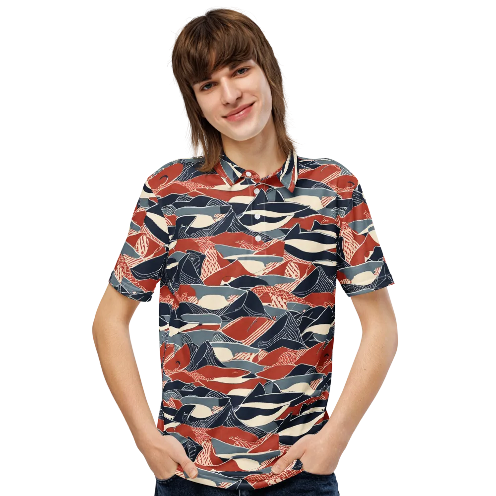 Redfin Rhapsody on Men's Slim Fit Polo Shirt — Front