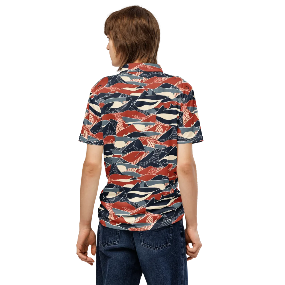 Redfin Rhapsody on Men's Slim Fit Polo Shirt — Back