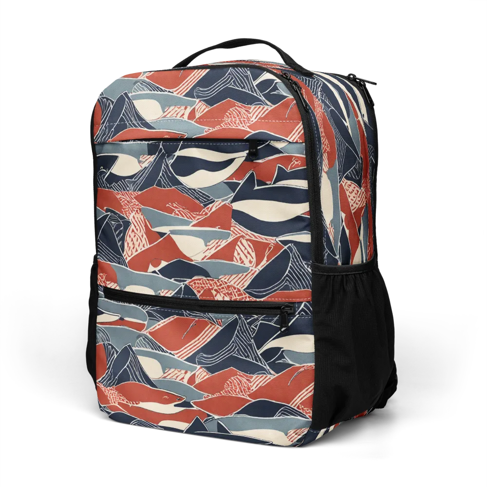 Redfin Rhapsody on Utility Backpack — Left Front