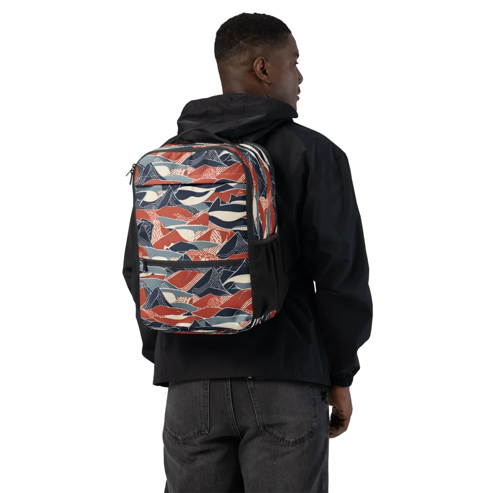 Redfin Rhapsody on Utility Backpack — Back