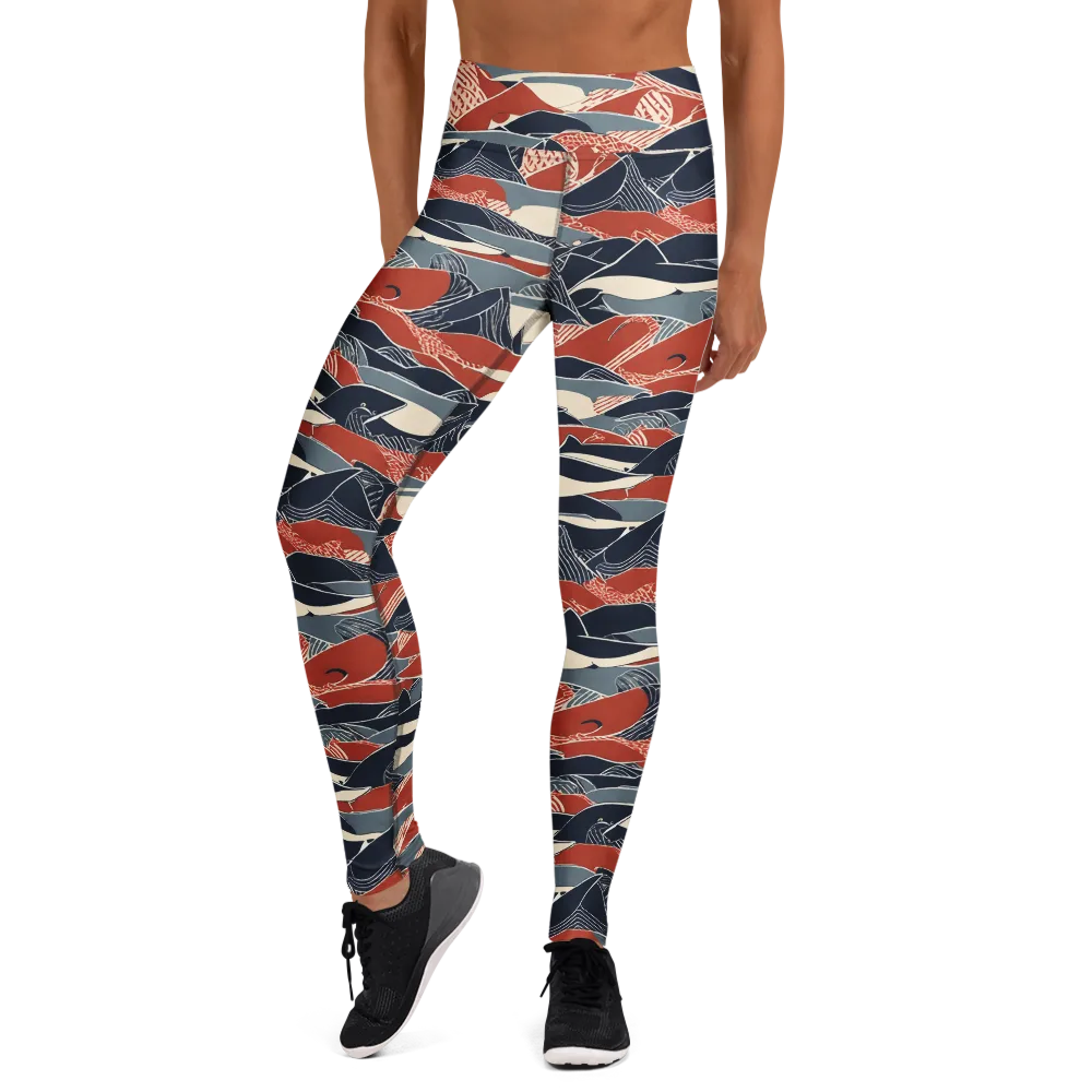 Redfin Rhapsody on Yoga Leggings — Front