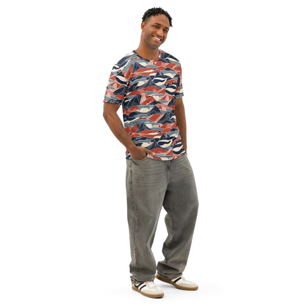 Redfin Rhapsody on Men's Cotton Crew Neck T-Shirt — Right Front