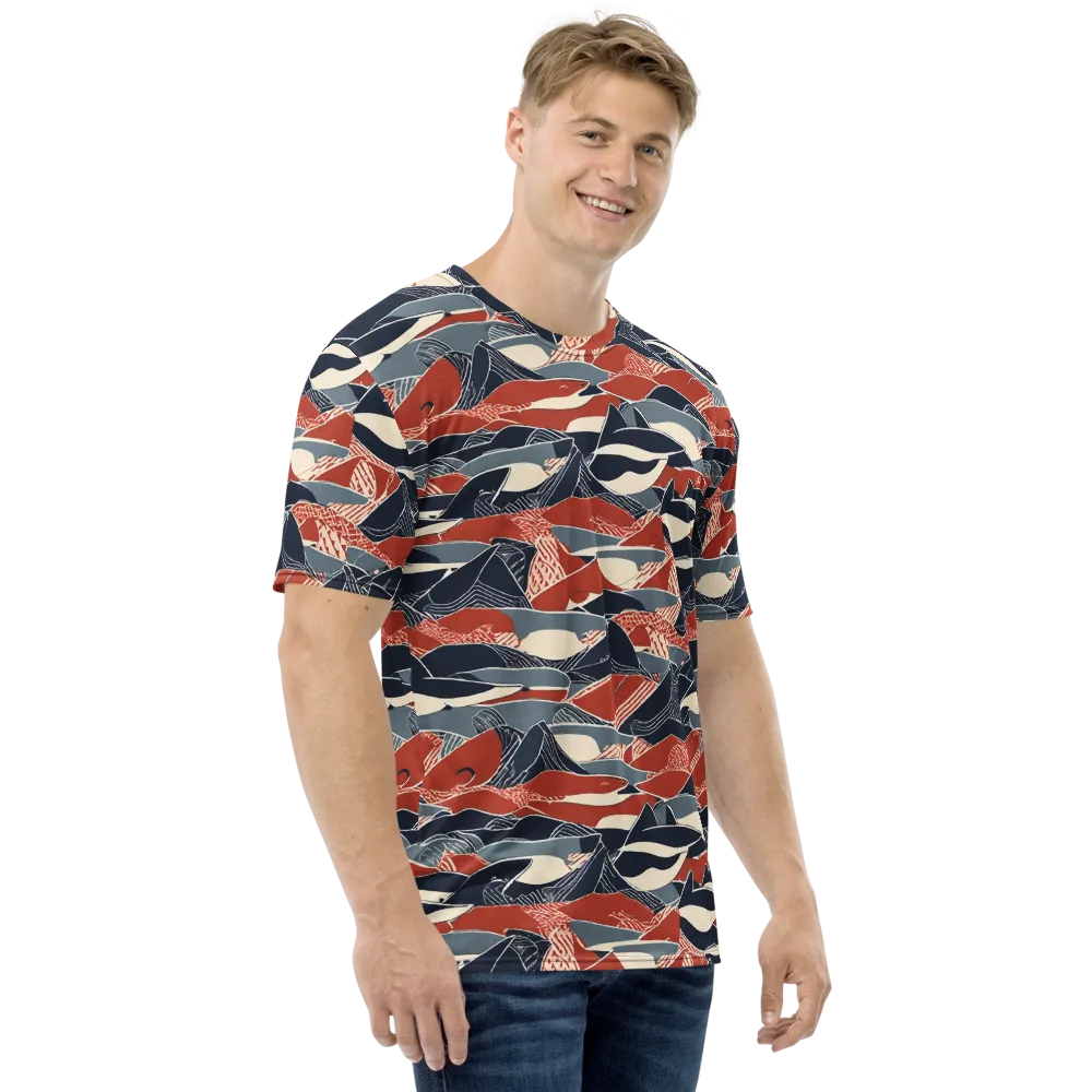 Redfin Rhapsody on Men's Crew Neck T-Shirt — Right