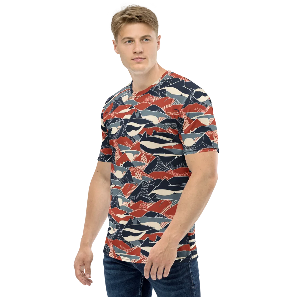 Redfin Rhapsody on Men's Crew Neck T-Shirt — Left