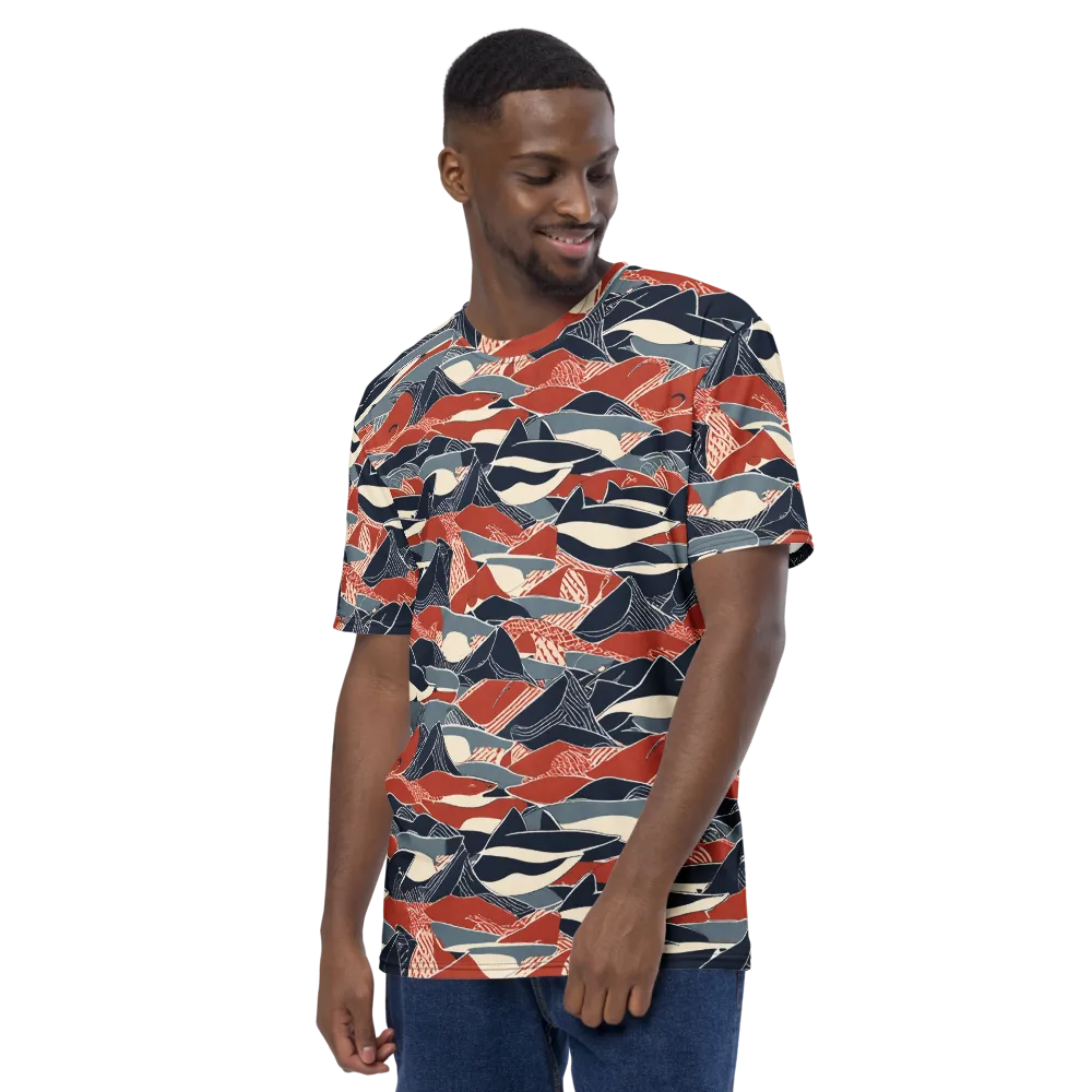 Redfin Rhapsody on Men's Crew Neck T-Shirt — Left