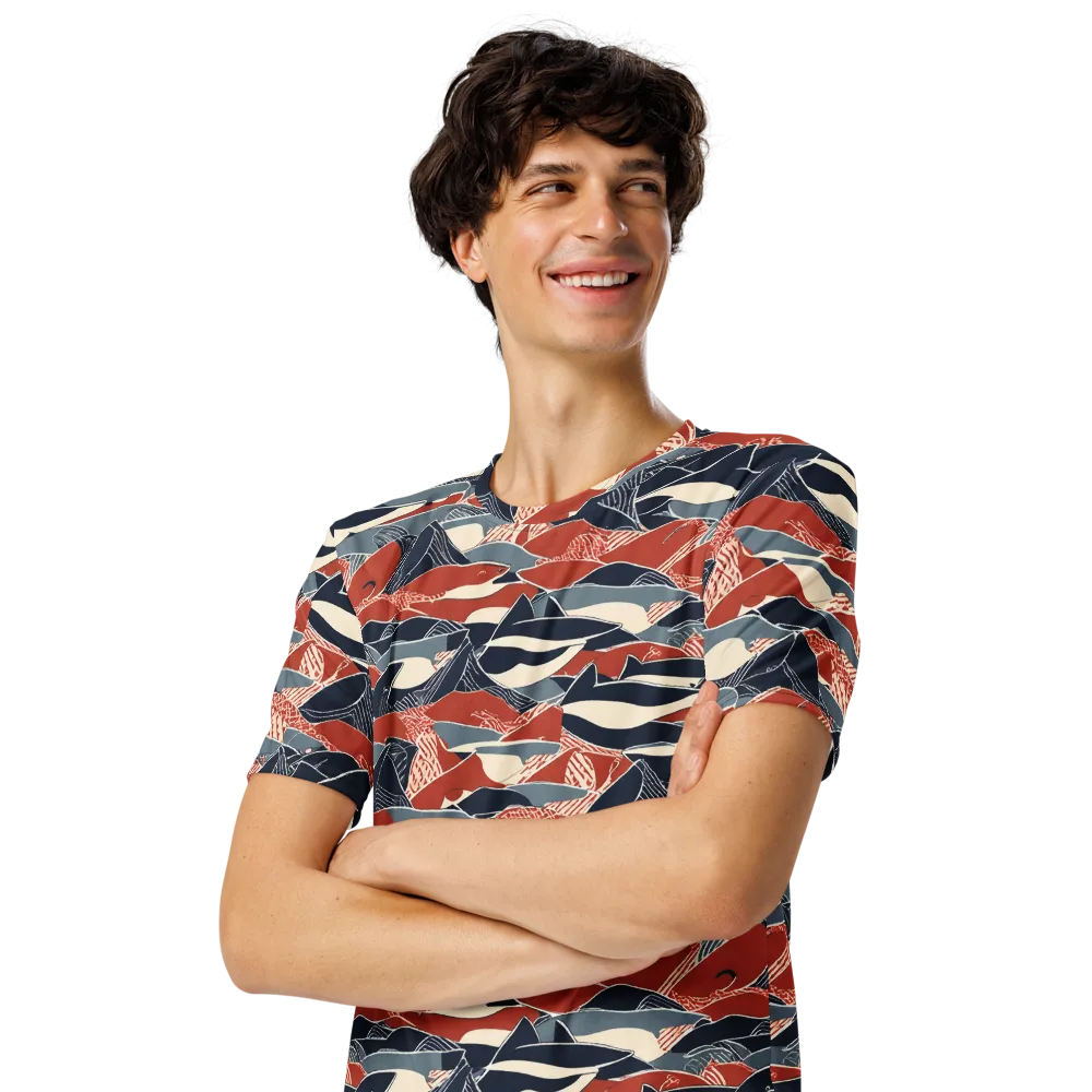 Redfin Rhapsody on Men's Crew Neck T-Shirt — Left Front