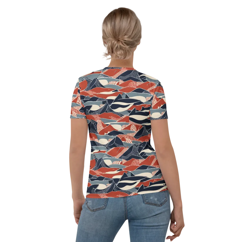 Redfin Rhapsody on Women's Crew Neck T-Shirt — Back